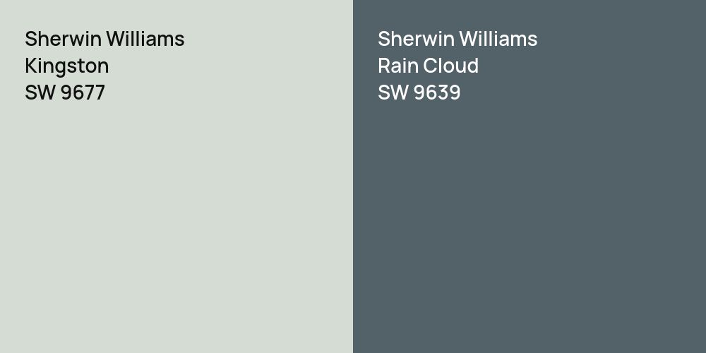 Sherwin Williams Kingston vs. Sherwin Williams Rain Cloud