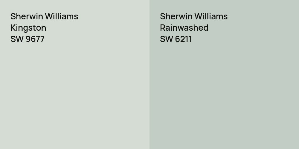 Sherwin Williams Kingston vs. Sherwin Williams Rainwashed