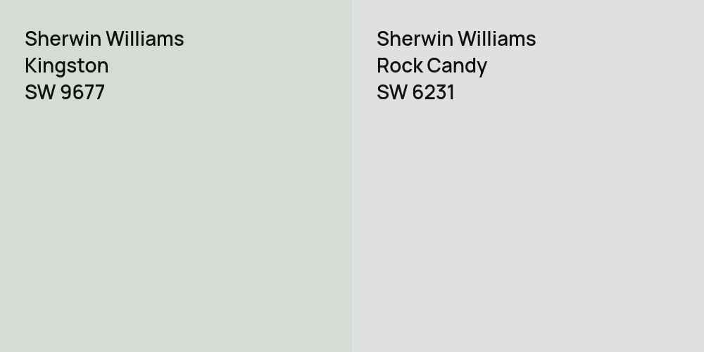 Sherwin Williams Kingston vs. Sherwin Williams Rock Candy