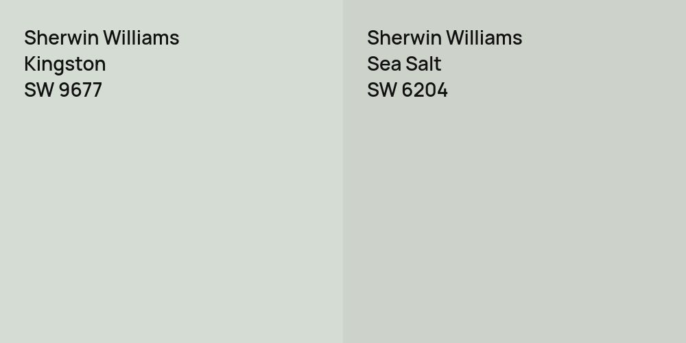 Sherwin Williams Kingston vs. Sherwin Williams Sea Salt