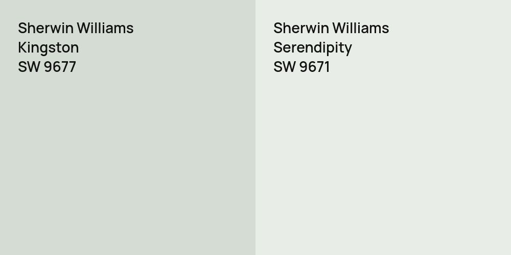 Sherwin Williams Kingston vs. Sherwin Williams Serendipity