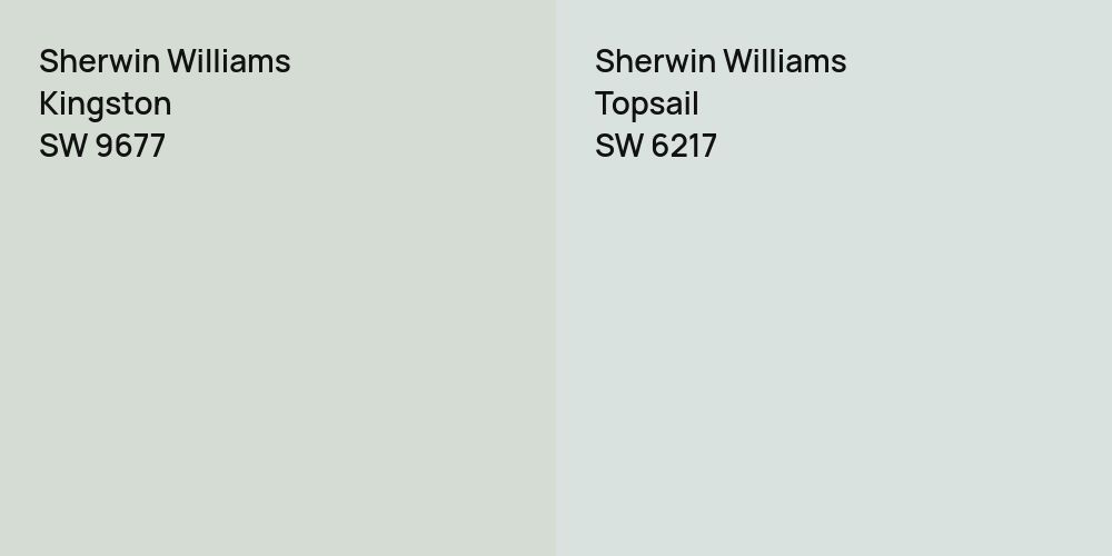 Sherwin Williams Kingston vs. Sherwin Williams Topsail