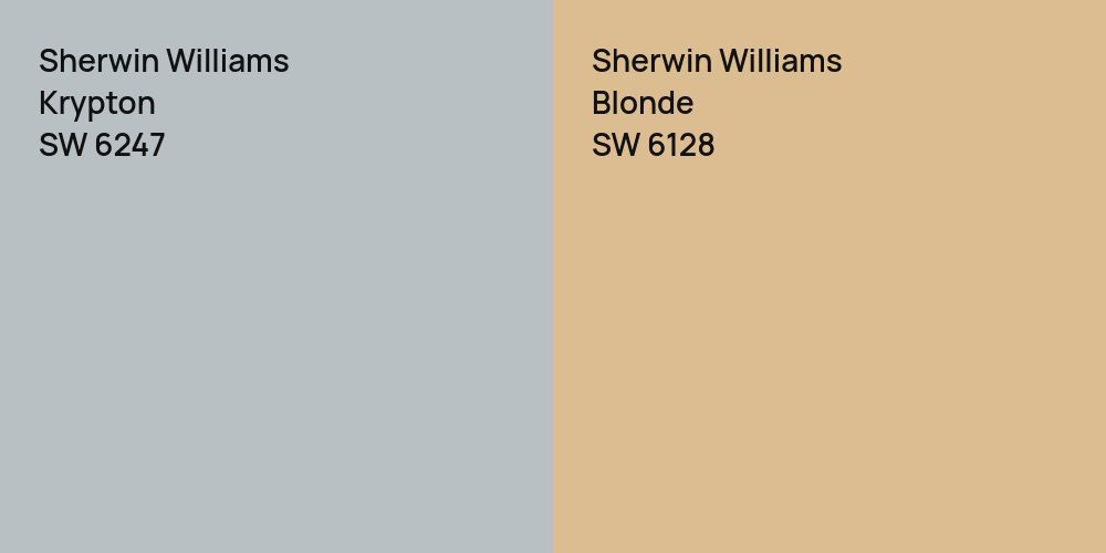 Sherwin Williams Krypton vs. Sherwin Williams Blonde