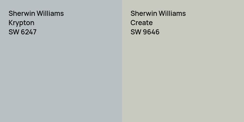 Sherwin Williams Krypton vs. Sherwin Williams Create