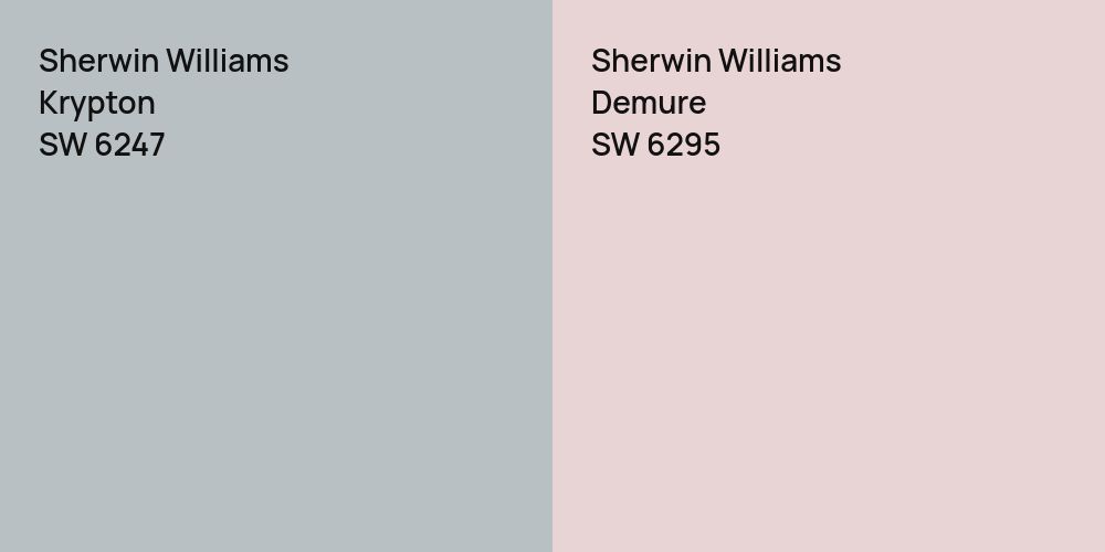 Sherwin Williams Krypton vs. Sherwin Williams Demure