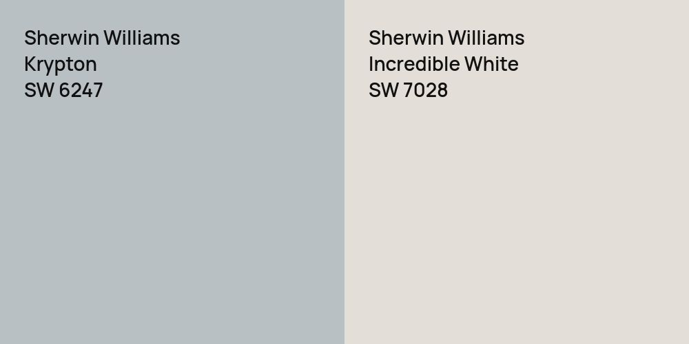 Sherwin Williams Krypton vs. Sherwin Williams Incredible White