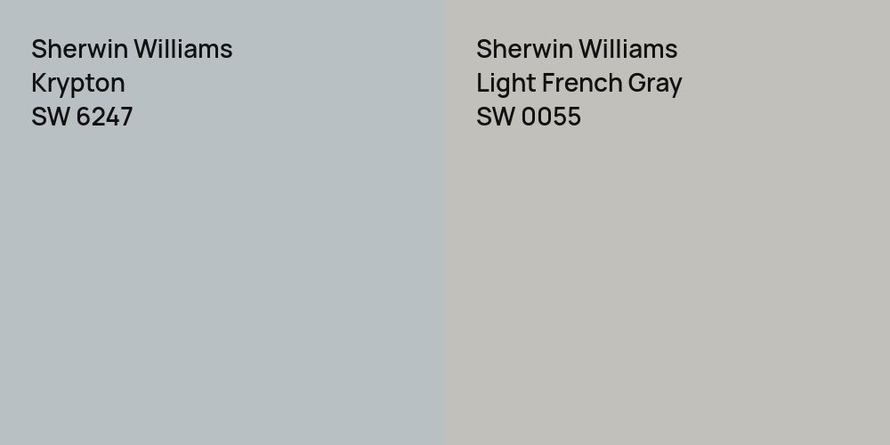 Sherwin Williams Krypton vs. Sherwin Williams Light French Gray