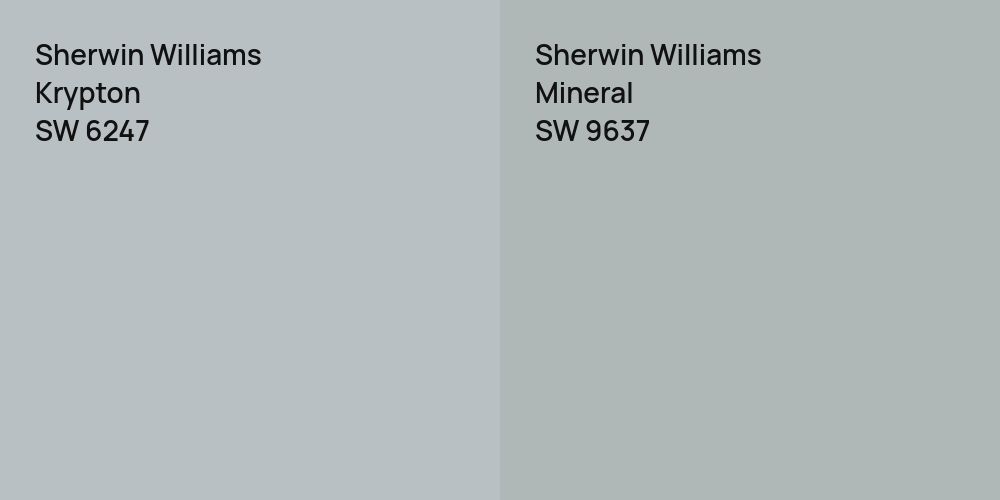 Sherwin Williams Krypton vs. Sherwin Williams Mineral