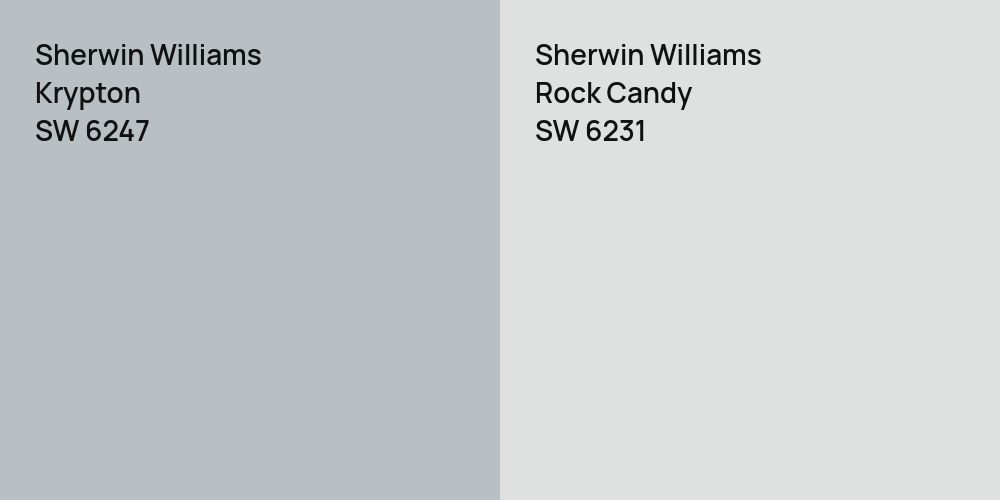 Sherwin Williams Krypton vs. Sherwin Williams Rock Candy