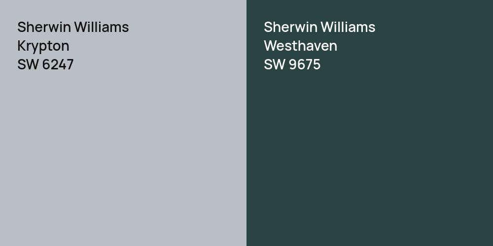 Sherwin Williams Krypton vs. Sherwin Williams Westhaven