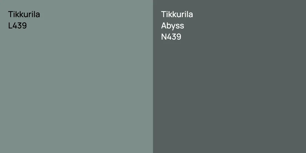 Tikkurila L439 vs. Tikkurila Abyss