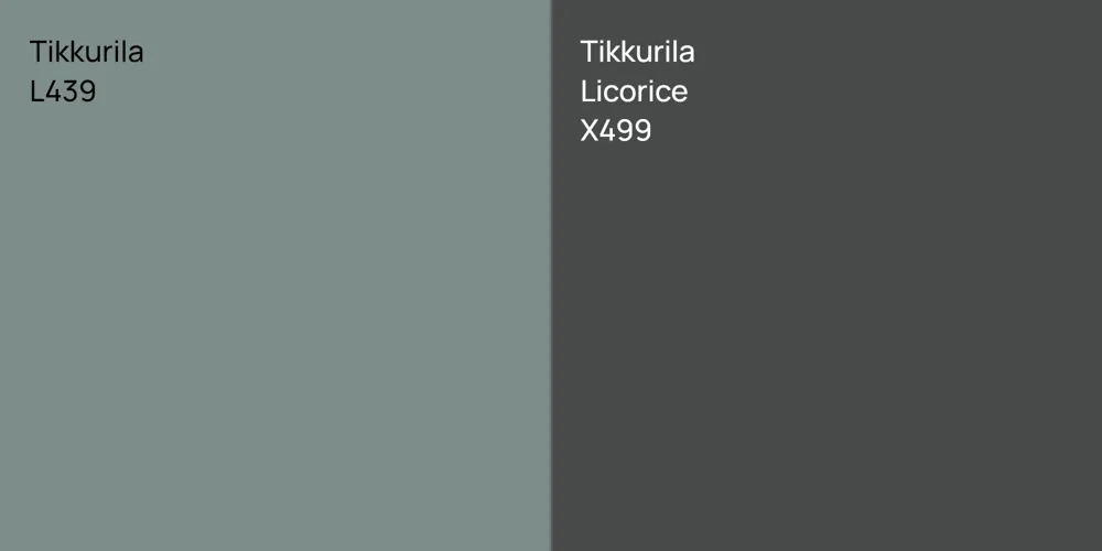 Tikkurila L439 vs. Tikkurila Licorice