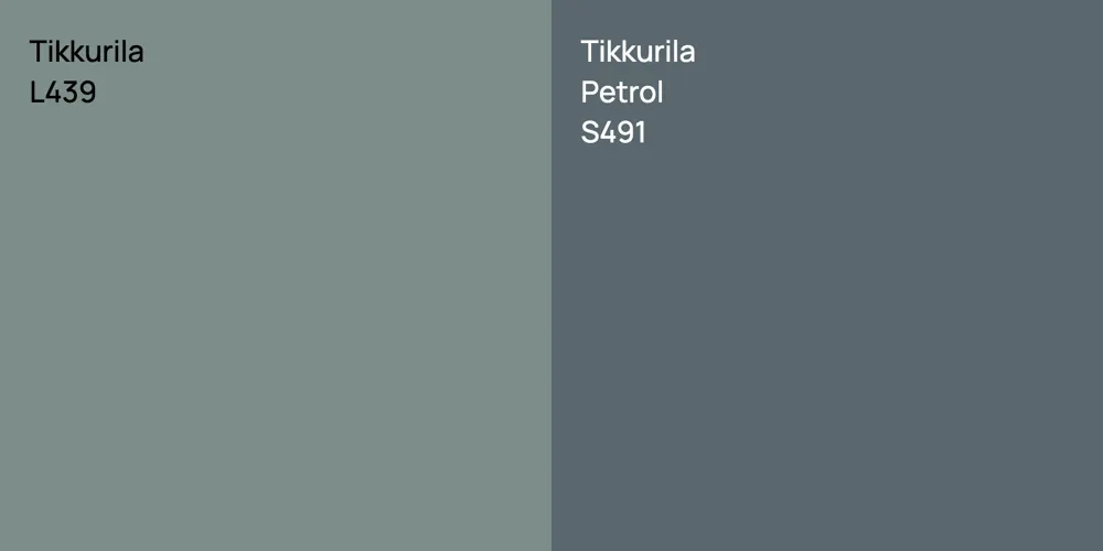 Tikkurila L439 vs. Tikkurila Petrol