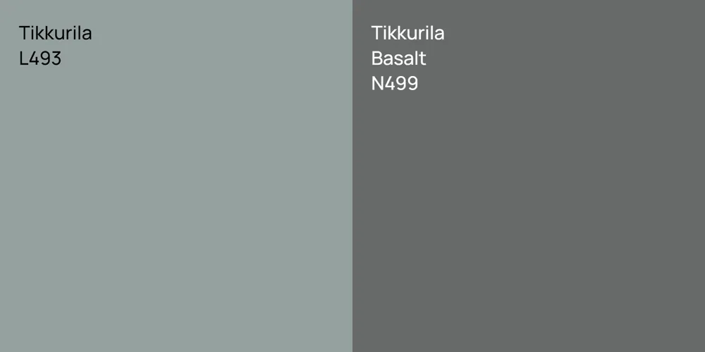 Tikkurila L493 vs. Tikkurila Basalt