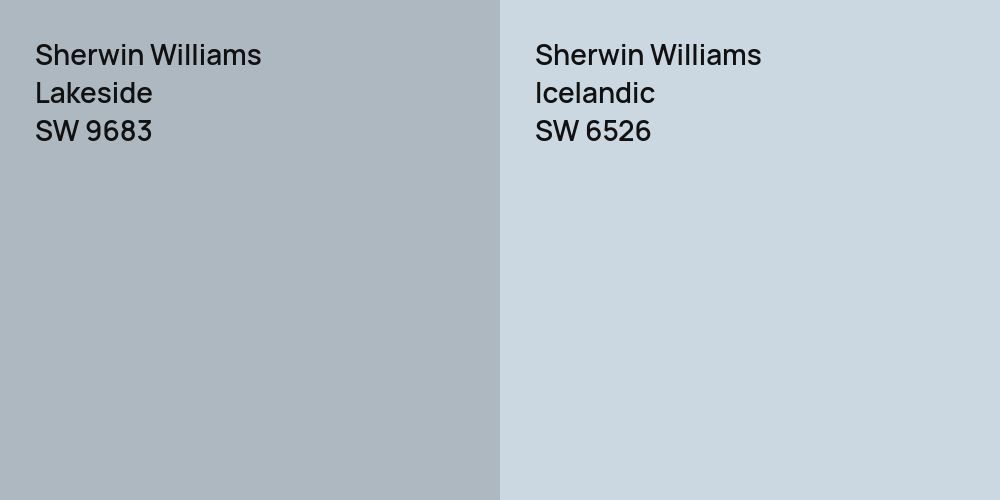 Sherwin Williams Lakeside vs. Sherwin Williams Icelandic