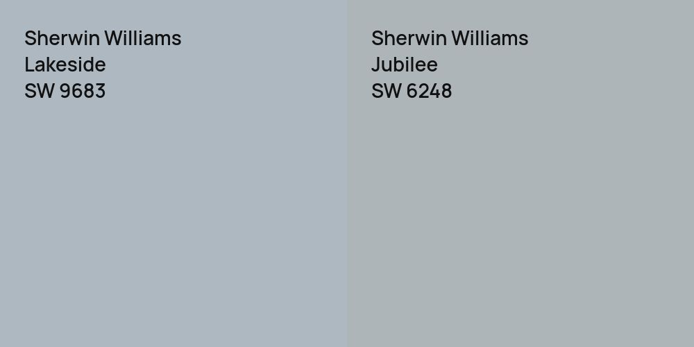 Sherwin Williams Lakeside vs. Sherwin Williams Jubilee