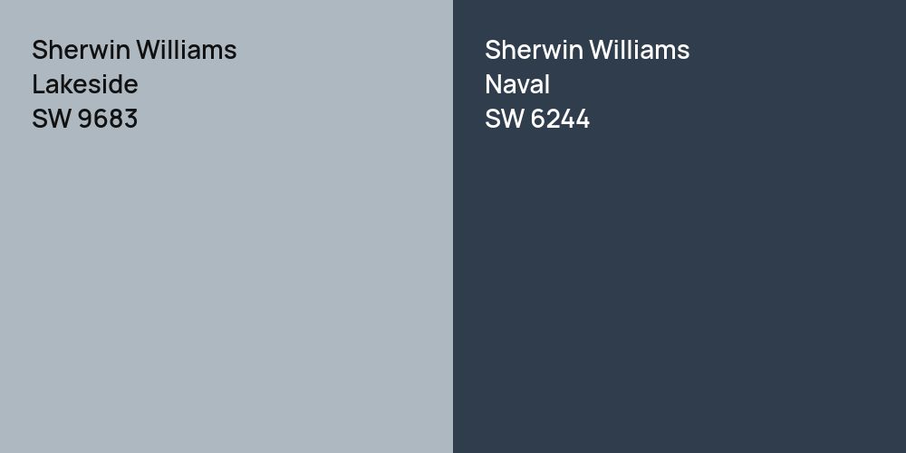 Sherwin Williams Lakeside vs. Sherwin Williams Naval