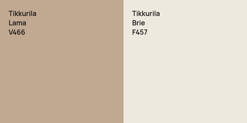 Tikkurila Lama vs. Tikkurila Brie