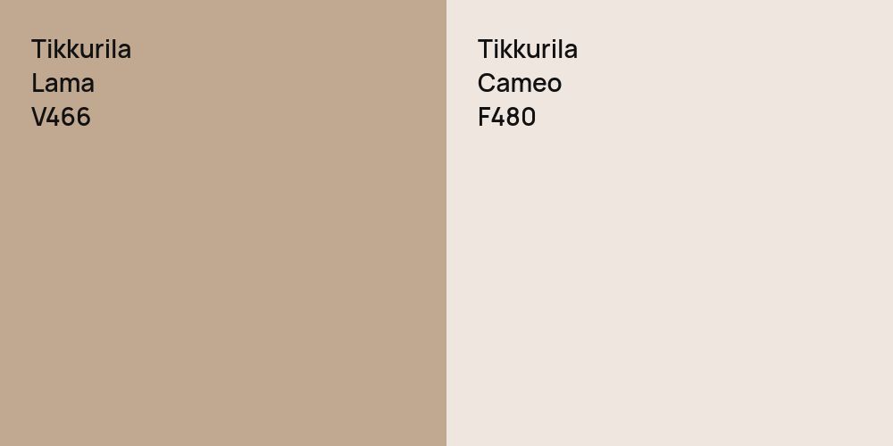 Tikkurila Lama vs. Tikkurila Cameo