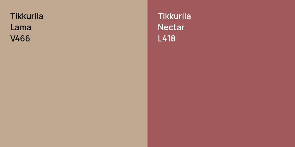 Tikkurila Lama vs. Tikkurila Nectar