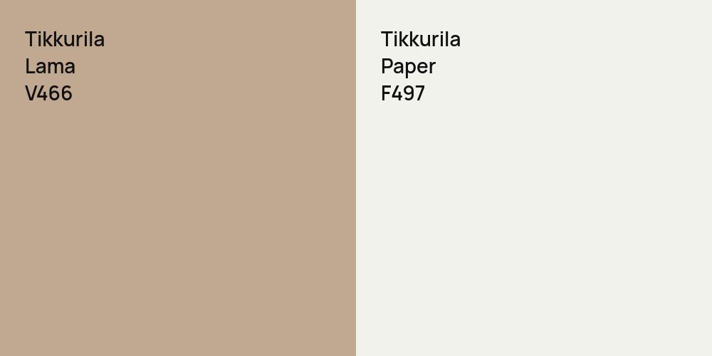 Tikkurila Lama vs. Tikkurila Paper