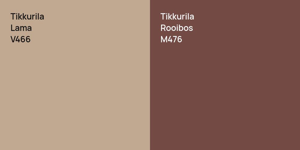 Tikkurila Lama vs. Tikkurila Rooibos