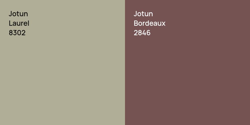 Jotun Laurel vs. Jotun Bordeaux