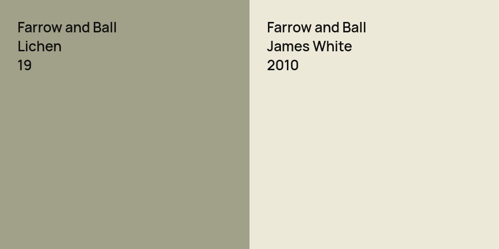 Farrow and Ball Lichen vs. Farrow and Ball James White