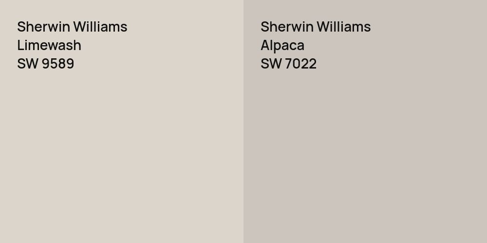 Sherwin Williams Limewash vs. Sherwin Williams Alpaca