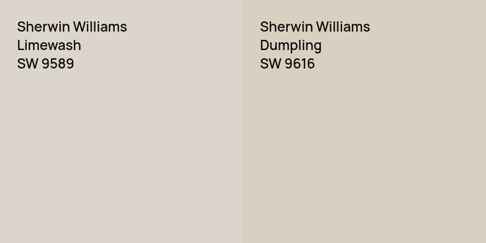 Sherwin Williams Limewash vs. Sherwin Williams Dumpling