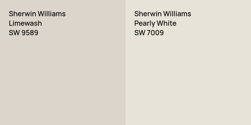 Sherwin Williams Limewash vs. Sherwin Williams Pearly White