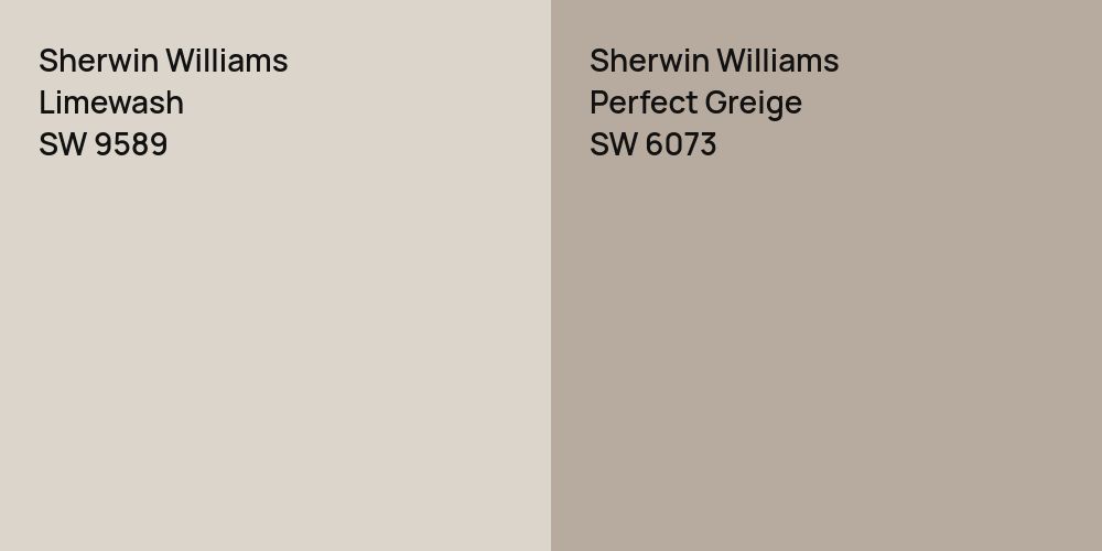 Sherwin Williams Limewash vs. Sherwin Williams Perfect Greige