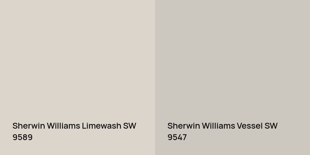 Sherwin Williams Limewash vs. Sherwin Williams Vessel