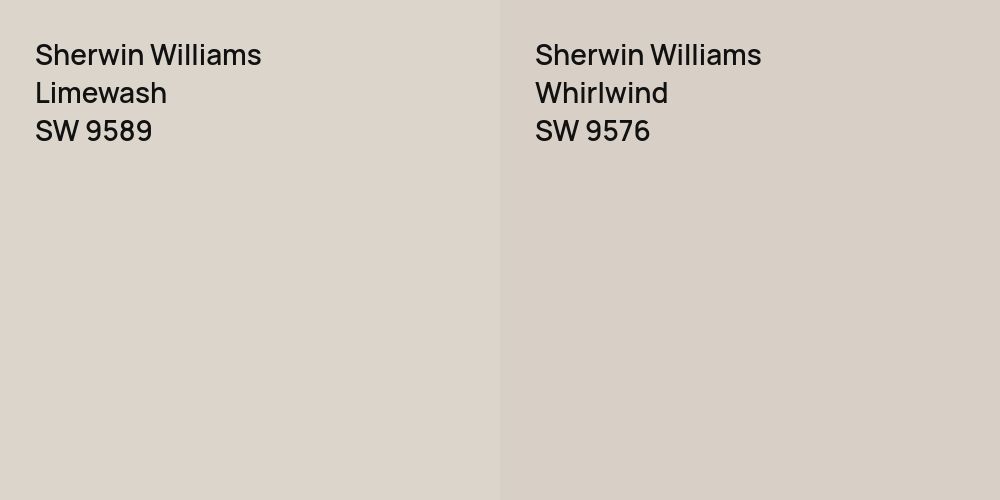 Sherwin Williams Limewash vs. Sherwin Williams Whirlwind