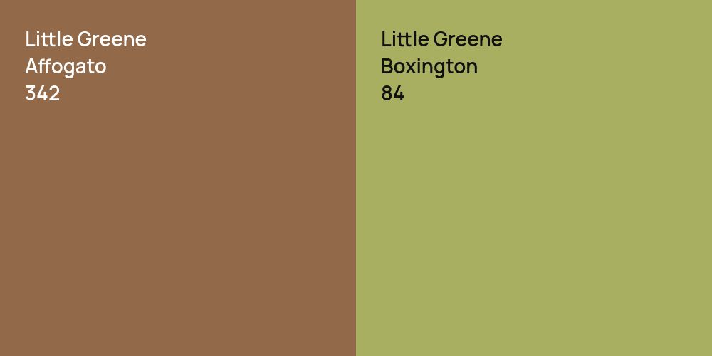 Little Greene Affogato vs. Little Greene Boxington