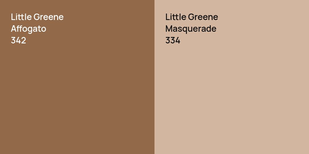 Little Greene Affogato vs. Little Greene Masquerade