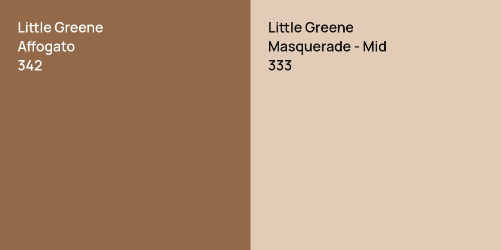 Little Greene Affogato vs. Little Greene Masquerade - Mid