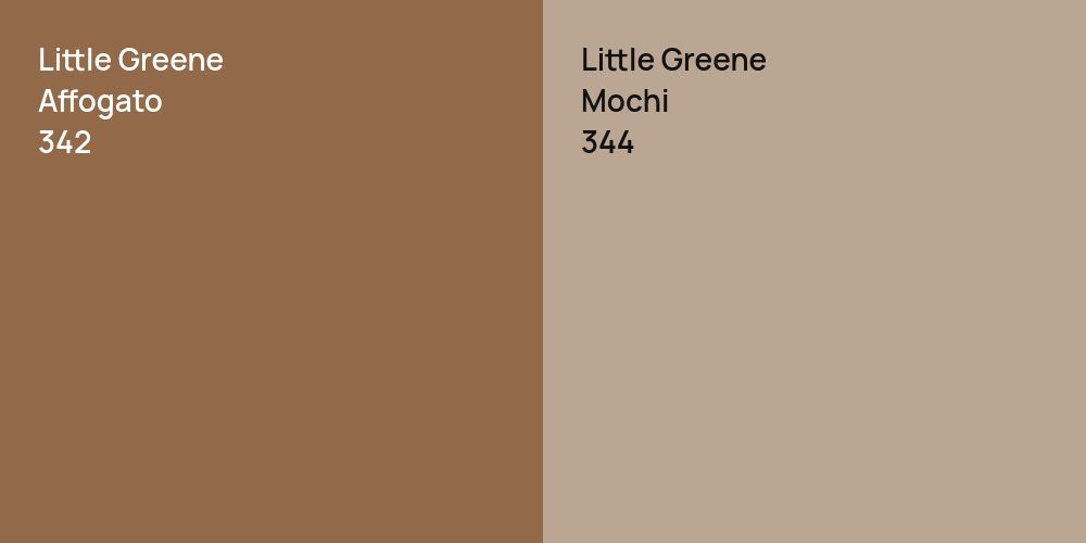 Little Greene Affogato vs. Little Greene Mochi