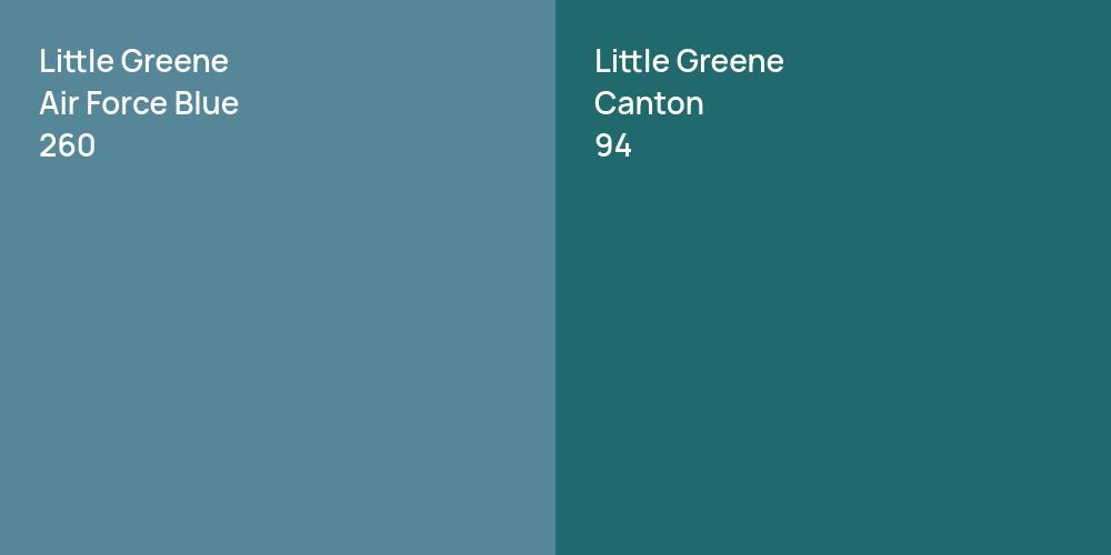 Little Greene Air Force Blue vs. Little Greene Canton