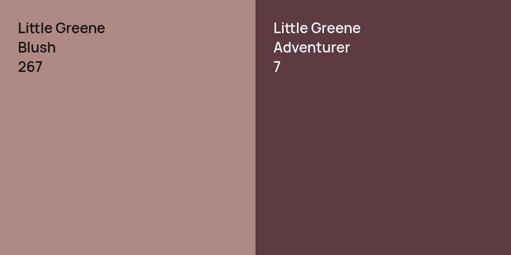 Little Greene Blush vs. Little Greene Adventurer