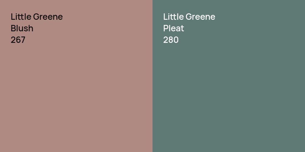 Little Greene Blush vs. Little Greene Pleat