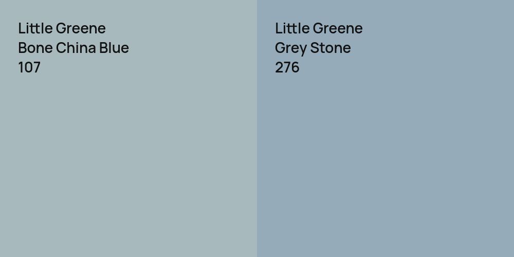 Little Greene Bone China Blue vs. Little Greene Grey Stone