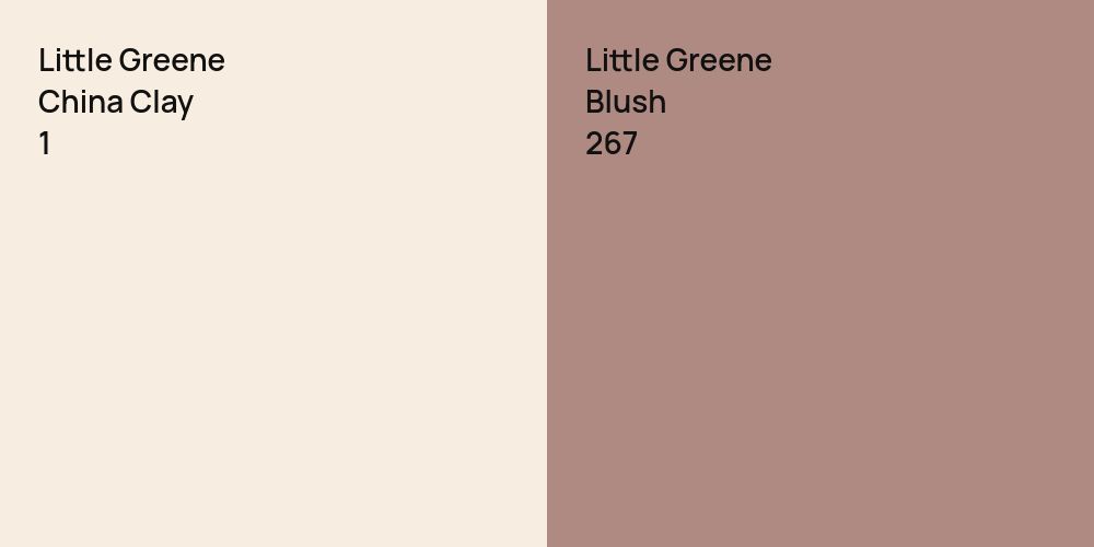 Little Greene China Clay  vs. Little Greene Blush