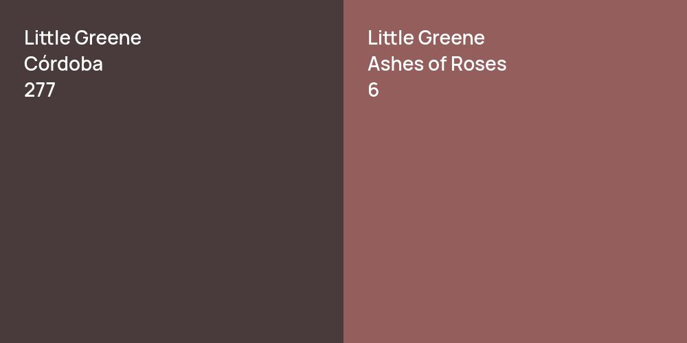 Little Greene Córdoba vs. Little Greene Ashes of Roses