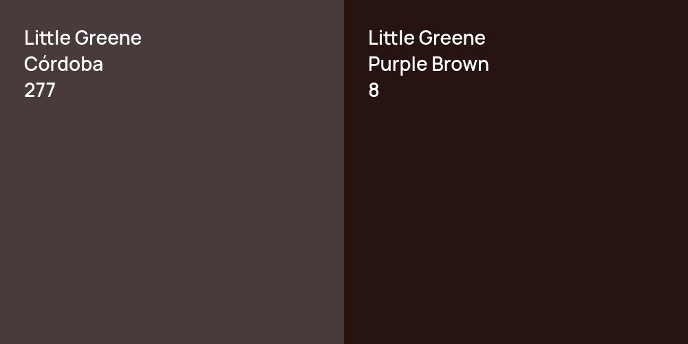 Little Greene Córdoba vs. Little Greene Purple Brown