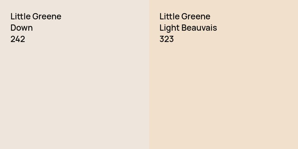 Little Greene Down vs. Little Greene Light Beauvais