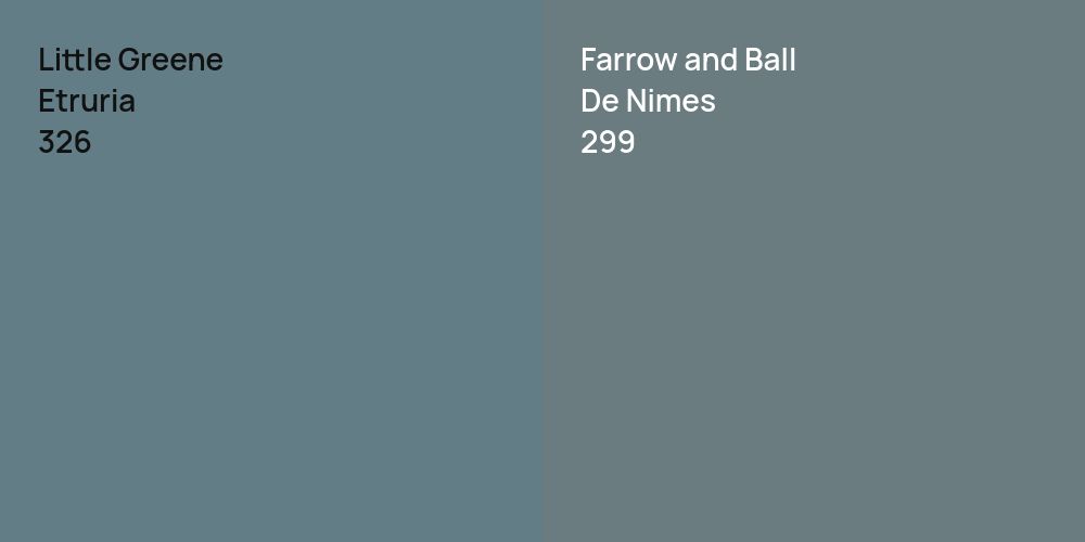 Little Greene Etruria vs. Farrow and Ball De Nimes