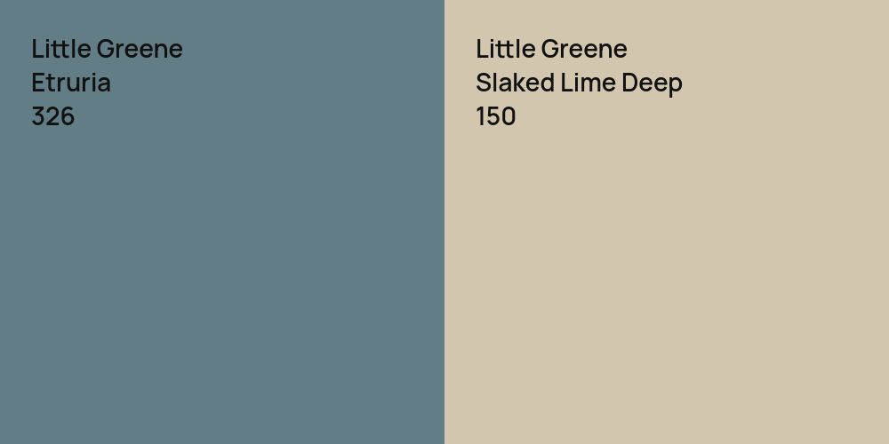 Little Greene Etruria vs. Little Greene Slaked Lime Deep