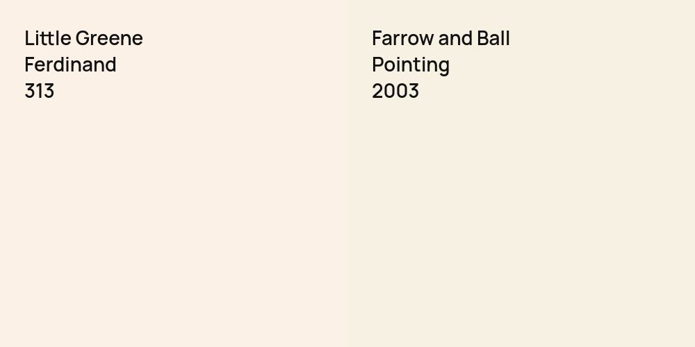 Little Greene Ferdinand vs. Farrow and Ball Pointing