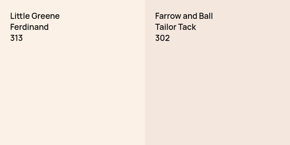 Little Greene Ferdinand vs. Farrow and Ball Tailor Tack